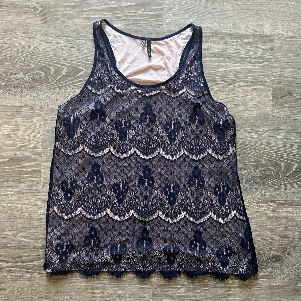 Maurices Lace Racerback Tank, Size XL